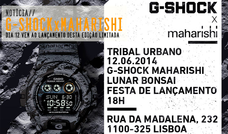 6084CASIO G-SHOCK apresenta edição MAHARISHI|12 Jun TRIBAL URBANO